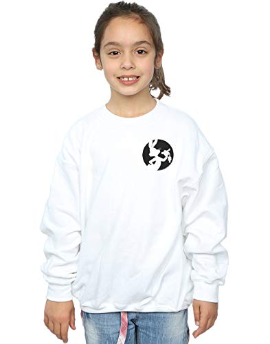 Absolute Cult Looney Tunes Girls Bugs Bunny Silhouette Breast Print Sweatshirt White 7-8 Years
