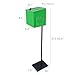 FixtureDisplays® Green Metal Donation Box Floor Stand Lobby Foyer Tithes & Offering Suggestion Collection Ballot Box 11065+10918-GREEN-NF