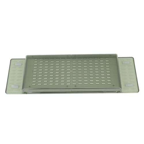 Table de baignoire extensible étagère de bain imperméable vert clair en PET - 8