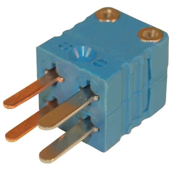 Conector de termopar tipo T mini dual macho para evitar pérdidas de señal
