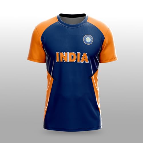 Image of YOURJERSEY India World Cup Jersey Collection 1992-2025 | Customised Cricket Jersey with Name & Number | Sizes 2Y to 4XL | Men, Women & Kids | Breathable Sportswear for Fans T-Shirt