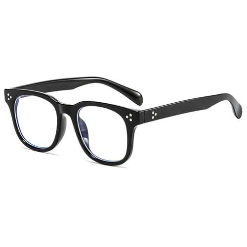 Image of LJCZKA Blue Light Blocking Glasses for Women Men Retro Square Frame Computer Gaming Glasses Anti Eyestrain Eyeglasses