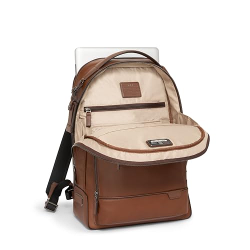 Image of TUMI Harrison Warren Backpack - 15-Inch Laptop Backpack - Stylish Women's & Men's Backpack for Travel & Business - Cognac Leather