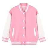 Boys Girls Color Block Varsity Jackets Basical Zipper Sweatshirt Baseball Fashion Jacket