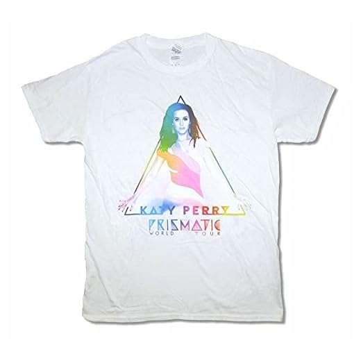 Katy Perry Prismatic Tour L-SJ Mens White T Shirt New Adult Men White S