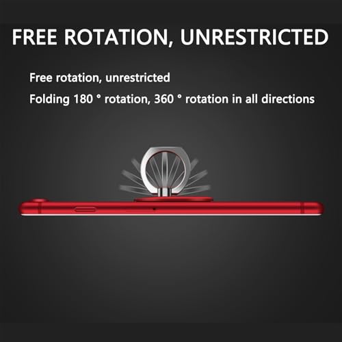 Image of 5Pcs Phone Holder for Hand, Phone Ring Grip, Phone Back Holder Grip, Mobile Finger Holder, Secure Phone Grip for One-Handed Operation(360Degree Rotation)
