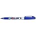 Markal 96025 Dura-Ink 15 Permanent Ink Marker with Fine Bullet Tip, Blue (Pack of 12)