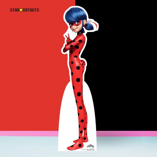 Star Cutouts SC4041 Ladybug - Miraculous: Tales of Ladybug & Cat Noir Cardboard Cut Out Height 136cm