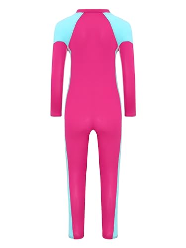 Hedmy Kids Swimsuit Full Body Sunsuits Youth Girl's One Piece Water Sportswear Long Sleeve Rush Guard Swimwear2