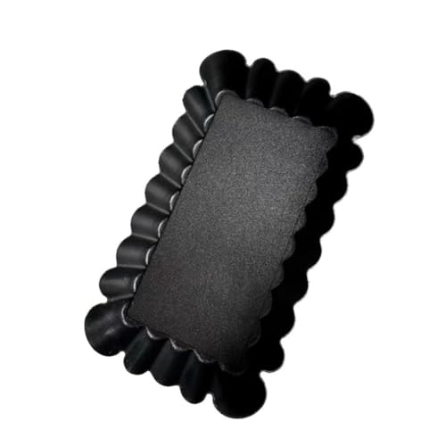 Agwuoetr 2 Moldes Mini para Hornear Pasteles de Crema de Acero Al Carbono Antiadherentes de 0,6 mm para Tartas, Pasteles de Queso, Moldes para Quiche y Mini Moldes para Tartas
