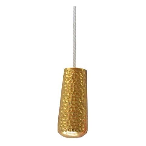 Striking Metallic Copper, Gold And Silver Hammered Cord Roman Blind Curtain Light Pulls (Gold) Cover