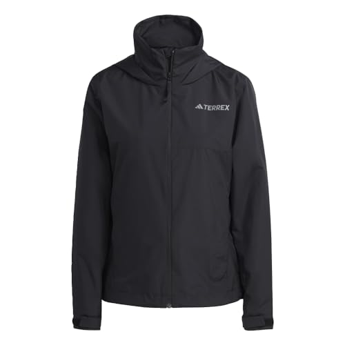 adidas Women's Terrex Multi RAIN.RDY Two-Layer Rain Jacket, Black, Small