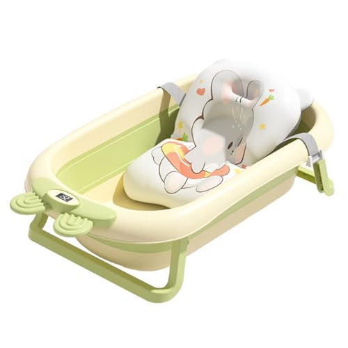 Baignoire pour bébé pliable et thermomètre tactile pour douche de nourrisson