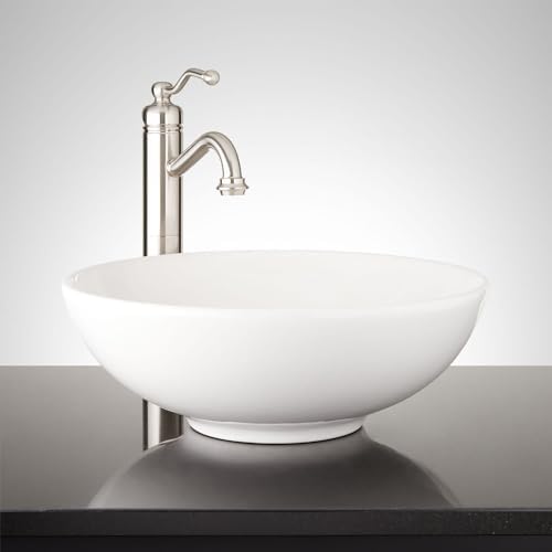 Signature Hardware 447953 Sarasota 15-1/2" Fireclay Vessel Bathroom Sink