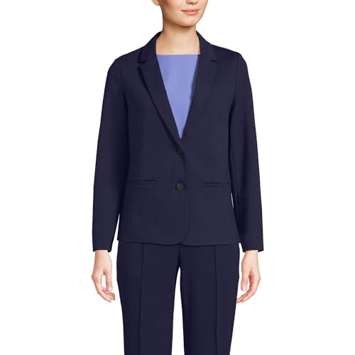 Lands' End Women's Two Button Ponte Blazer3