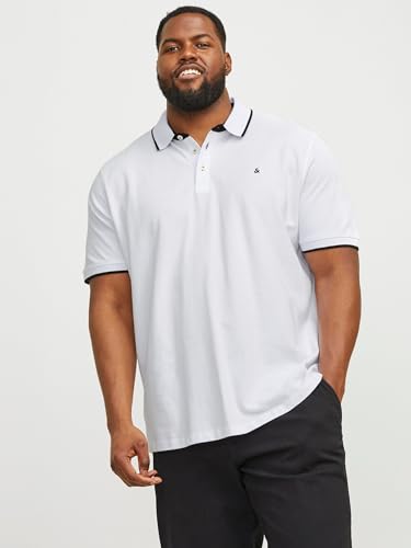 JACK & JONES JJEPAULOS Polo SS NOOS PS Herren, White/Detail:ps, XXL – Ansicht 2