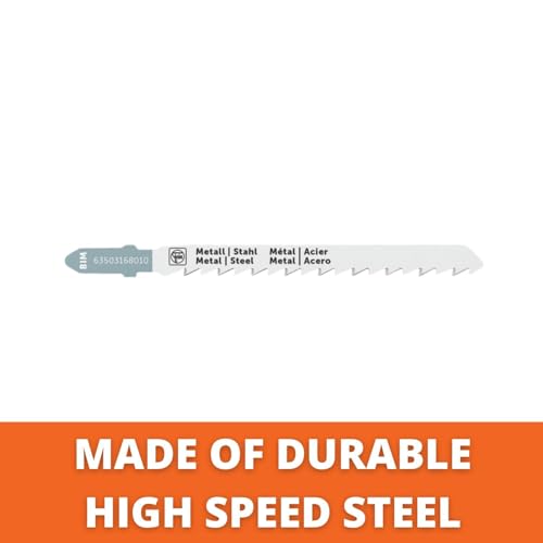 FEIN Jigsaw blade F-IRON Jig 26 AS for metal BIM 75 T2 MSA SC For sheet metal and metal, stainless steel, INOX, sheet steel. PU=5 pcs.