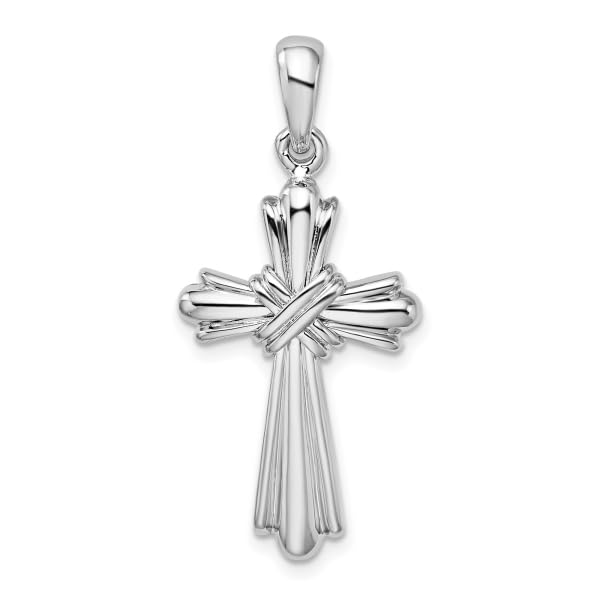 IceCarats 925 Sterling Silver x Budded Holy Cross Necklace Religious Chain Pendant Jesus Christ Christian Charm3
