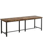 Tribesigns 200cm Double Computer Desk, Extra Long 2 Person Desk Workstation, Large Office Desk Study Writing Table for Home Office