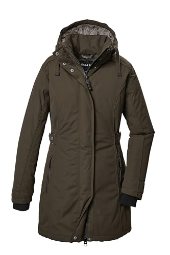 G.I.G.A. DX Damen Funktionsparka/Parka wasserdicht mit abzippbarer Kapuze GW 70 WMN PRK, olive brown, 38, 41863-000
