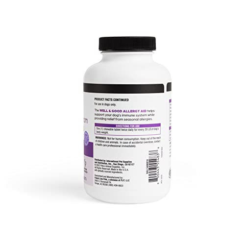 Well & Good Dog Allergy Aid Chewable Tablets, Count Of 120 #TOP1