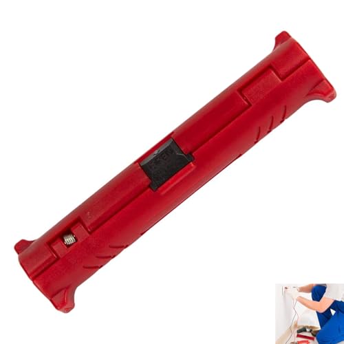 Dénudeur Câble Coaxial, Outil à Dénuder Coaxial Universel pour Câble SAT TV Antenne, Dénudeur de Câbles Réglable pour Câbles Satellite Vidéo et Antenne, Coupe Précise Sans Endommager le Conducteur