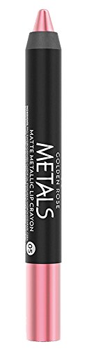 Golden Rose Matte Lipstick Crayon, Metallic Lip Pencil - 05 Baby Pink