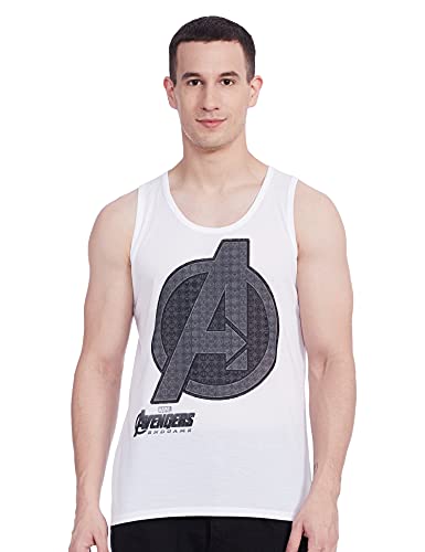 Image of Inkast Marvel Avengers Printed Men's Vest - White
