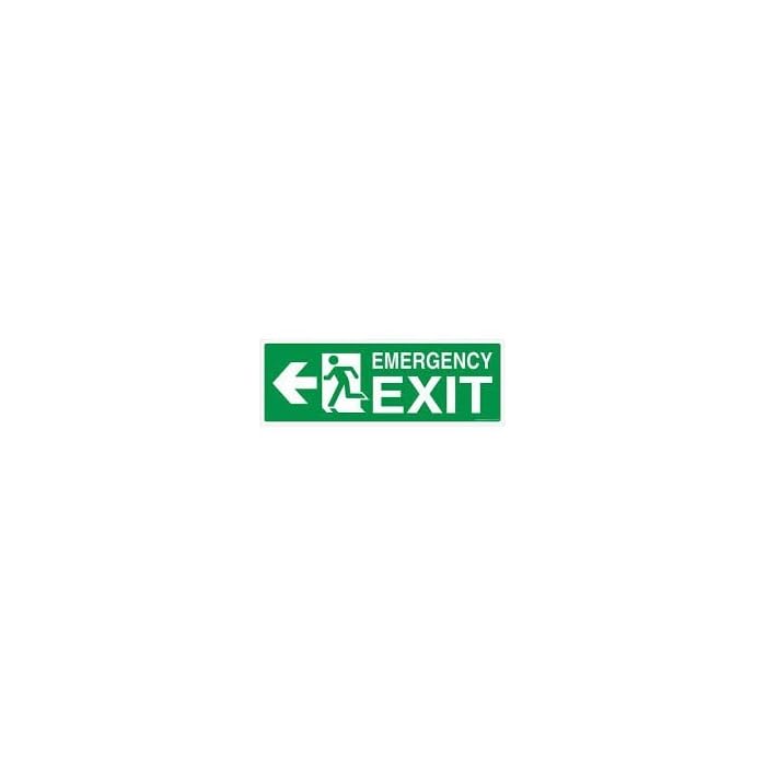 Buy quality star Emergency exit Sign Board with uv Board 12x4 inch Standard Size Vinyl Sign