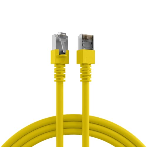 EFB-Elektronik RJ45 S/FTP Cat5e câble de réseau 10 m SF/UTP (S-FTP) Jaune - Câbles de réseau (10 m, Cat5e, SF/UTP (S-FTP), RJ-45, RJ-45, Jaune)