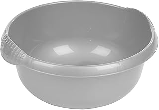 32cm High Grade Plastic Round Bowl Kitchen Sink ,Basin Mixing, Washing Up Bowl Tidy Organizer -Midnight Dark Greyish