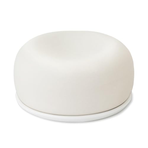 MUJI 02868284 Aroma Stone with Plate White