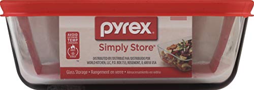 Pyrex Simply Store 6-Cup Rectangular Glass Food Storage