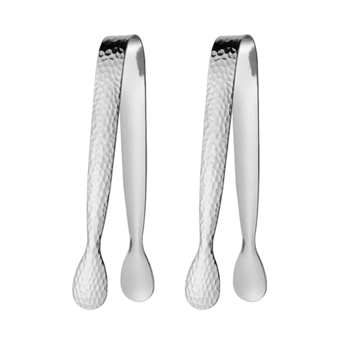 Pair Of Stainless Steel Ice Tongs For Efficient Ice Handling At Parties And Event Party Serving Utensils