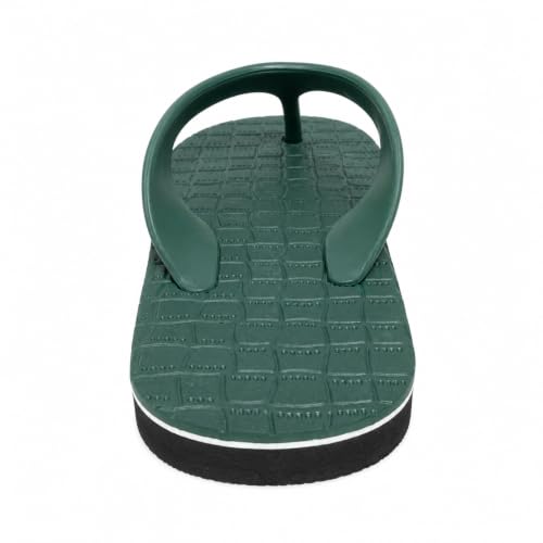 Image of Men's Hawai Flip Flops with Textured Footbed and Dark Outsole