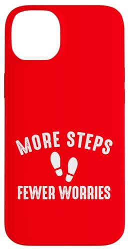 More Steps Fewer Worries Walking Day Health Fitness Campaign �X�}�z�P�[�X iPhone 14 Plus �p
