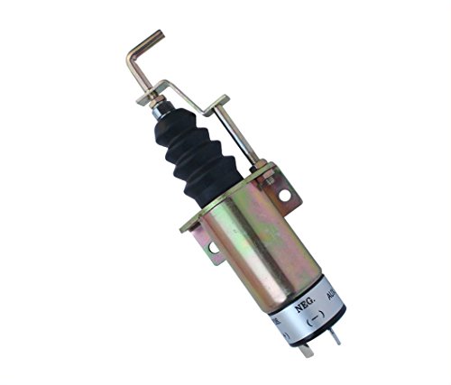 Gladiator New 12 Volt 2 Terminal Fuel Shut Off Solenoid Compatible with Lister Petter Applications Replaces 366-07197 SA-3405T 1502-12C7U2B2S1 SA3405T