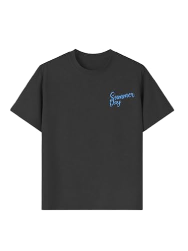 Image of SOLY HUX Girl's Short Sleeve Graphic Tees Crew Neck Beach Tops Casual Summer T-Shirts