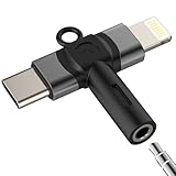 Large compatibilité : compatible avec iPhone 17/16/15/14/13 Pro Max et pour iPad, ainsi que les appareils USB-C tels que Samsung Galaxy S25/S24/S23/S22/S21/S20 Ultra; fonctionne également avec les appareils d'interface Lightning et USB-C qui utilisent une prise jack auxiliaire de 3,5 mm.
