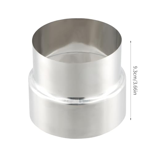 Rauchrohr Reduzierstück Edelstahl Rohrverbinder, 110 mm auf 100 mm, Ofenrohrerweiterung, Rauchrohrreduzierung, 1mm Kaminrohr, Ofenrohr Reduzierung