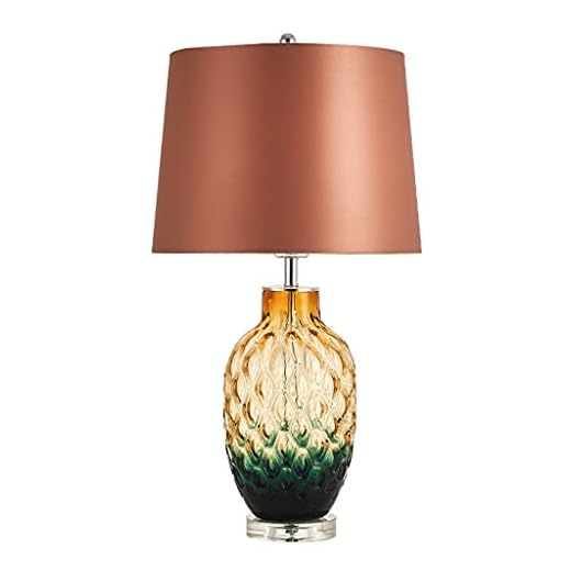 sängbordslampa Modern glaserad sängbordslampa mode kreativ kristall sängbord lampa lyxig vardagsrum sovrum studie dekorativ lampa ser perfekt ut (Size : A)