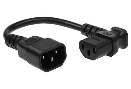 Kabel SF IEC C14 do C13 przedłużacz zasilania 10 Amp 250V 18/3AWG