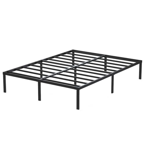 Estrutura De Cama De Metal, Não Precisa de Box Spring,Com Espaço De Armazenamen Cor Preto (FULL)