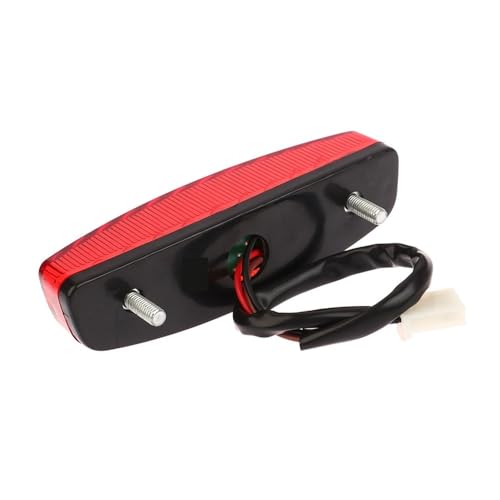 Feu arrière LED moto universel 12V stop rouge haute visibilité