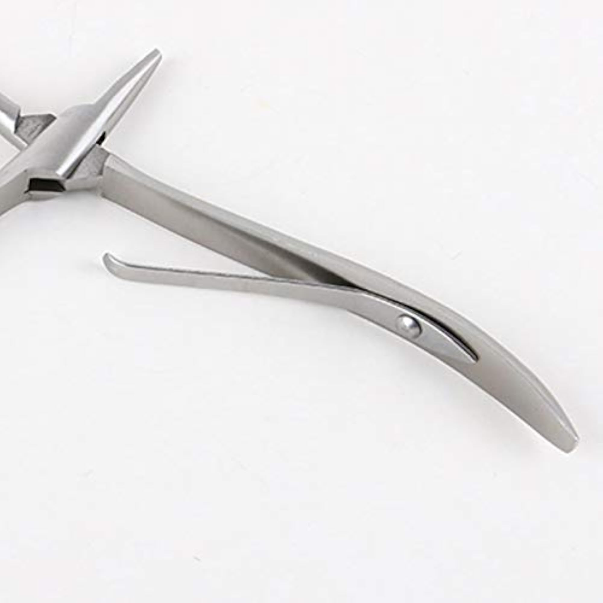 Silver Stainless Steel Hair Extension Pliers, Flat Shape