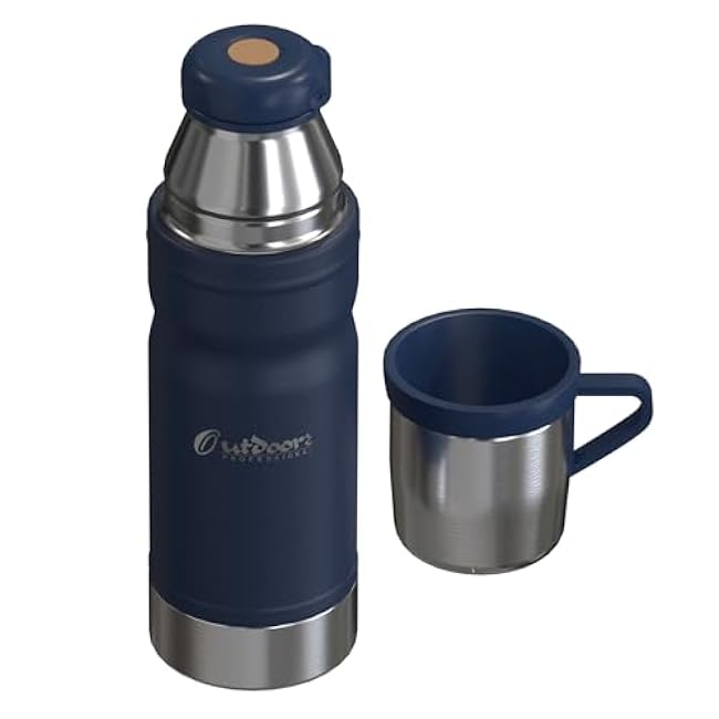 OUTD9348 25.3-Oz. (750 mL) Stainless Steel Termo Go Vacuum Bottle (Blue)