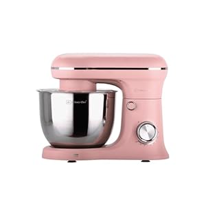 CULINARY CHEF Culinary Chef 4.5L Retro Stand Mixer (Pink), 4.75 Quart