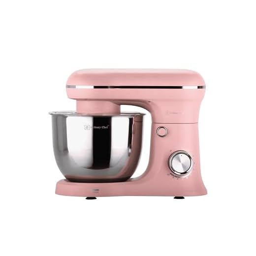 FRIGIDAIRE ESTM020-PINK 4.5L Retro Stand Mixer (Pink), 4.75 quart