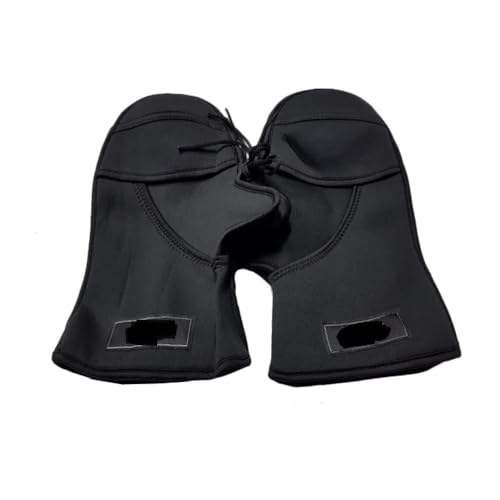 Lenkerstulpen für Motorrad, Motorroller, Maxiscooter, Handschutz aus Neopren, wasserdicht, Handschutz für Lenker, Abdeckung für kalte Regen, einfache universelle Montage, hält die Hände warm, Schwarz