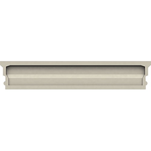 Endurathane Panel Crosshead w/Dentil Trim, 34" Bottom Width x 36" Top Width x 5 1/2"H x 1"P, Factory Primed by Ekena Millwork - Image 5